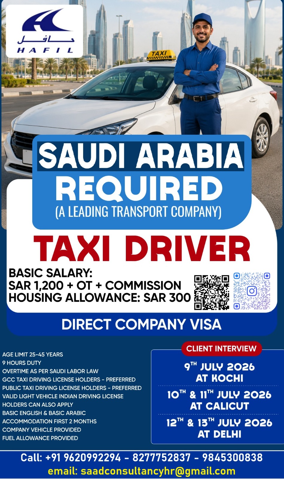 HIRING FOR TAXI DRIVERS
