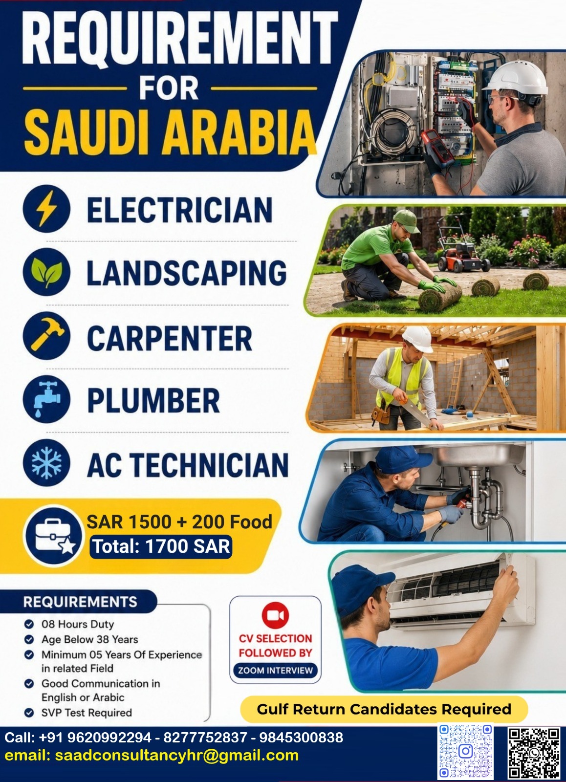 HIRING FOR SAUDI